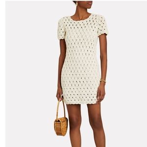 INTERMIX Sonia Crocheted Cotton Mini Dress